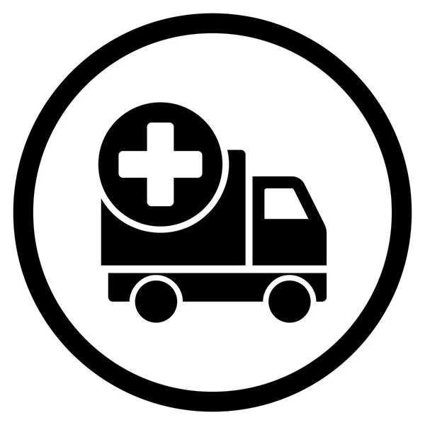 Medical Delivery Rounded Icon — Stock Vector