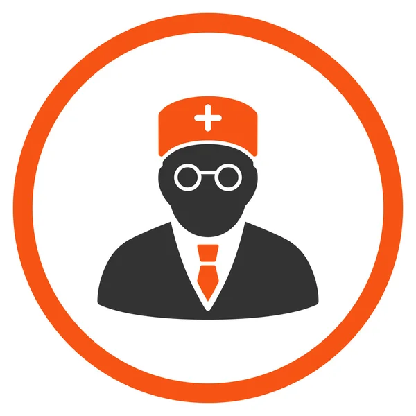 Icono Círculo Médico Principal — Vector de stock