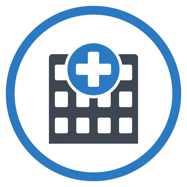 Hospital Rounded Icon — Stock Vector