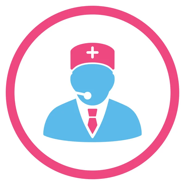 Medical Manager Rounded Icon — Stock Vector