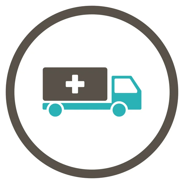 Medical Shipping Circled Icon — Stock Vector