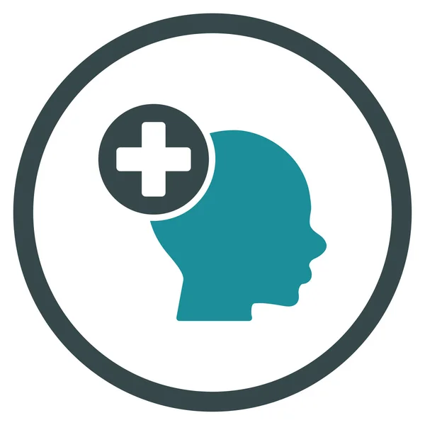 Head Treatment Circled Icon — Stock Vector