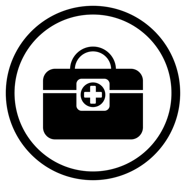 Medic geval afgerond pictogram — Stockvector