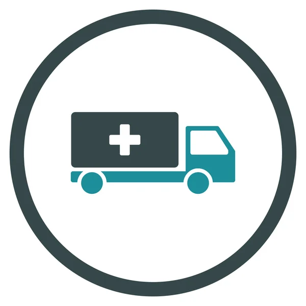 Medical Shipment Circled Icon — Stock Vector