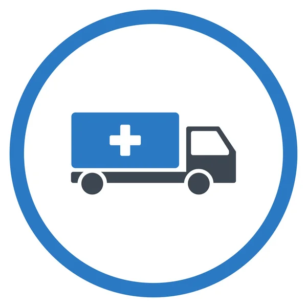 Medical Shipping Rounded Icon — Stock Vector