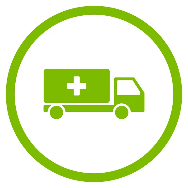 Medical Shipment Rounded Icon — Stock Vector