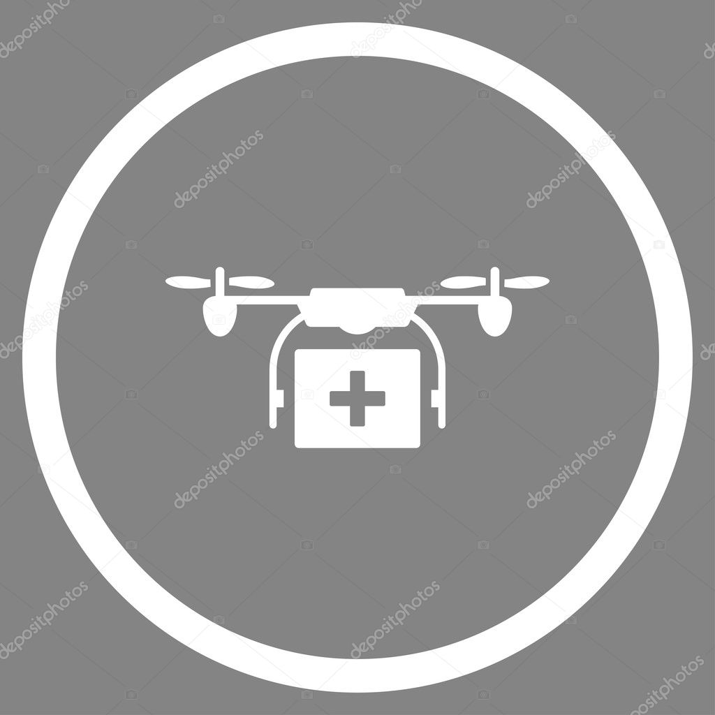 Medical Nanocopter Shipping Rounded Icon