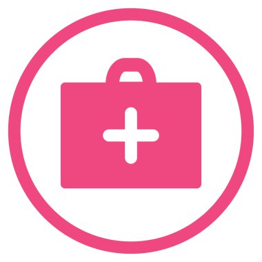 İlk yardım yuvarlak simge