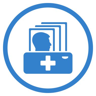 Hastalık Katalog yuvarlak simge