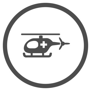 Acil helikopter çember simge