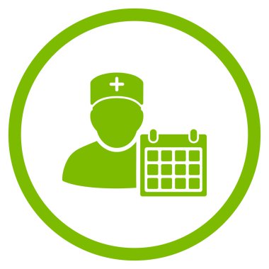 Doktor planı simge yuvarlak