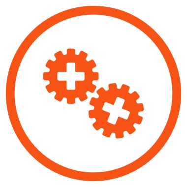 Tıbbi gereçler simgesini daire