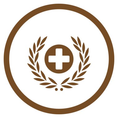 Tıp Embleme yuvarlak simge