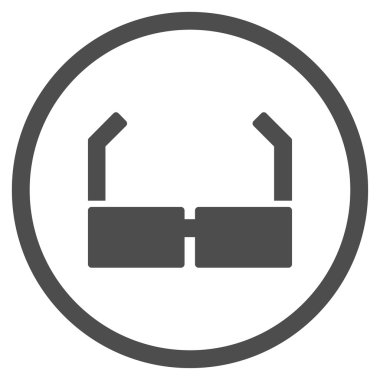 Gözlük yuvarlak simge