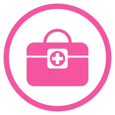 Doktor durum simgesi yuvarlak