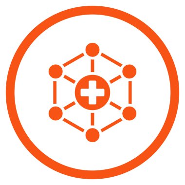 Tıbbi ağ çember simge