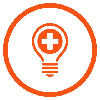 Tıbbi ampul yuvarlak simge