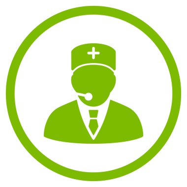 Tıbbi Yöneticisi çember simge