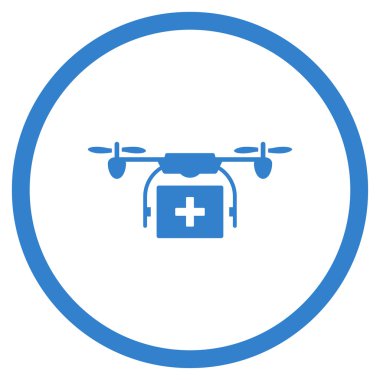 Medical Copter Shipping Circled Icon