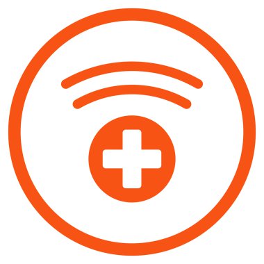 Tıbbi kaynak yuvarlak simgesi