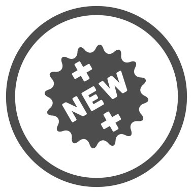 Yeni tıbbi etiket yuvarlak simge