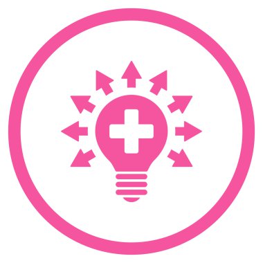 Dezenfeksiyon lambası yuvarlak simge