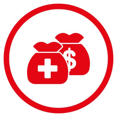 Sağlık fonları simgesini daire