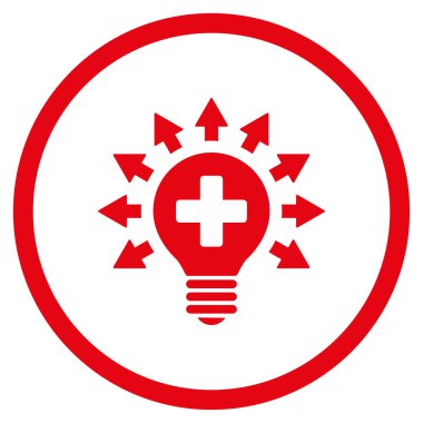 Dezenfeksiyon lambası yuvarlak simge