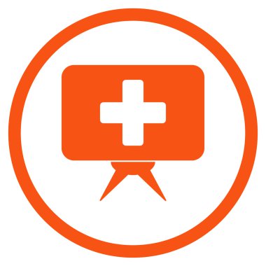 İlaç tanıtım yuvarlak simge