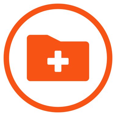 Tıbbi Arşiv yuvarlak simge