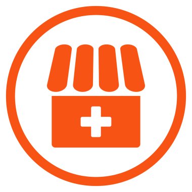 Hastane yuvarlak simge