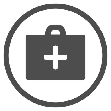 İlk yardım yuvarlak simge