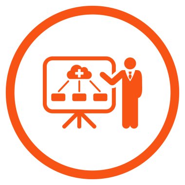 Tıp yapısı raporu simgesi yuvarlak