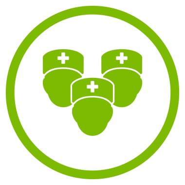 Sağlık personeli çember simge