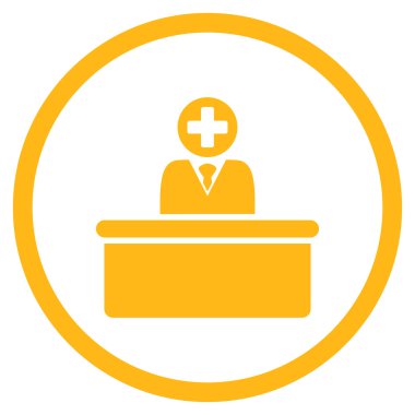 Tıbbi bürokrat çember simge