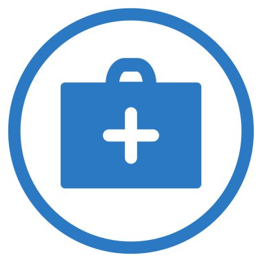 İlk yardım yuvarlak simge