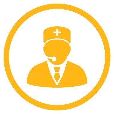 Tıbbi Yöneticisi çember simge