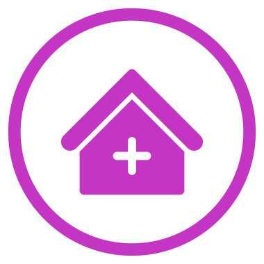 Hastane yuvarlak simge