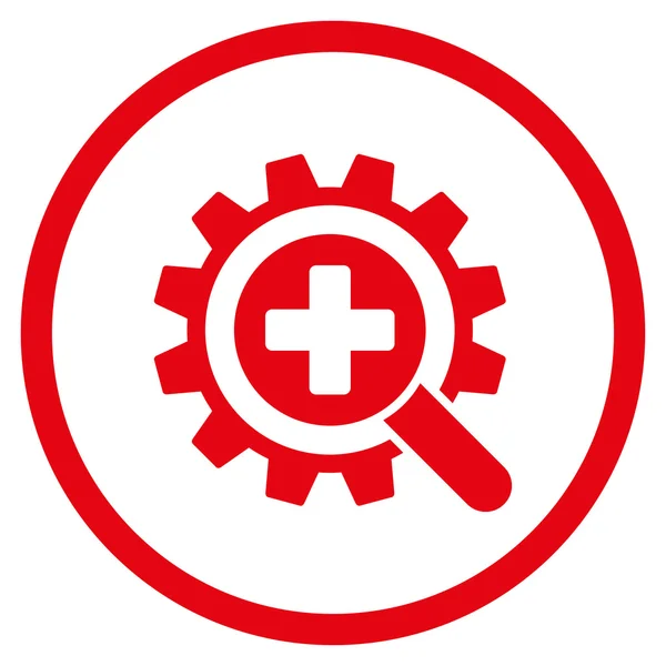 Technologii medycznych kółku ikona — Wektor stockowy