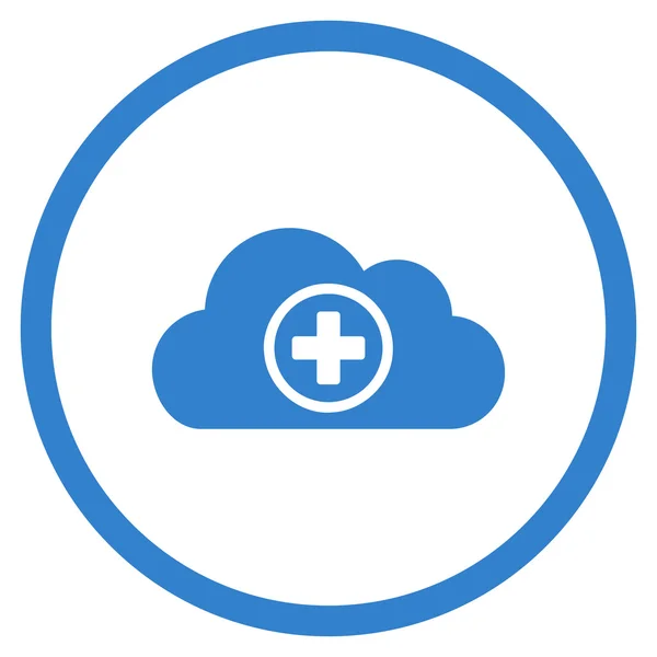 Healthcare Cloud Circled Icon — Stock Vector