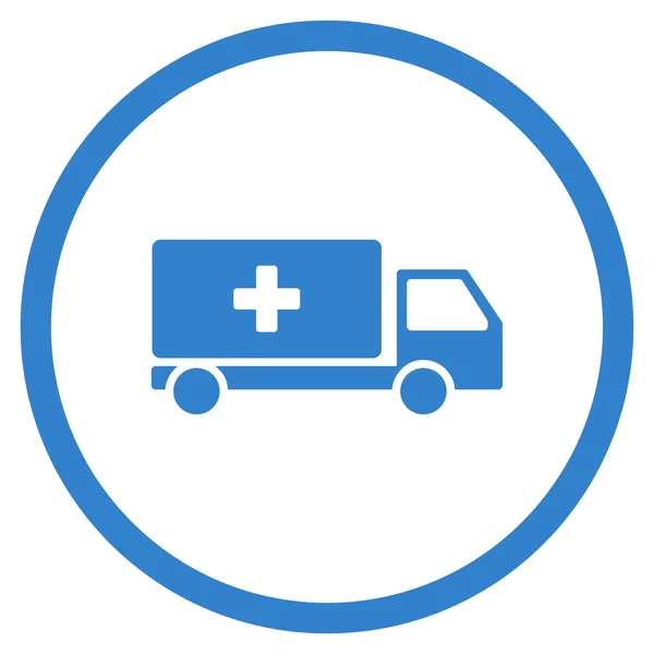 Medical Shipment Circled Icon — Stock Vector