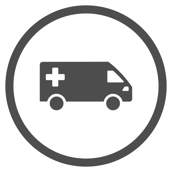 Emergency Van Rounded Icon — Stock Vector