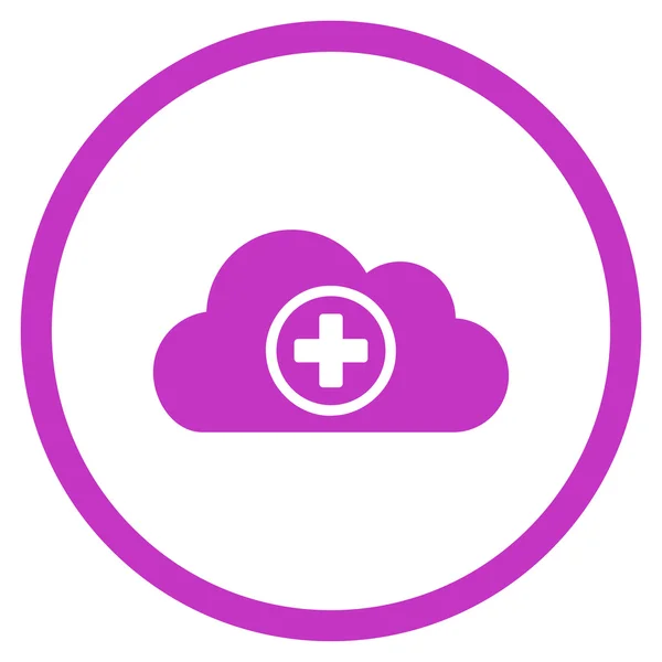 Healthcare Cloud Rounded Icon — Stock Vector
