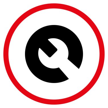 Yuvarlak İngiliz anahtarı simgesini