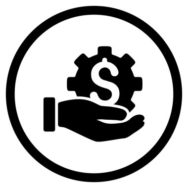 Geliştirme hizmeti simge yuvarlak