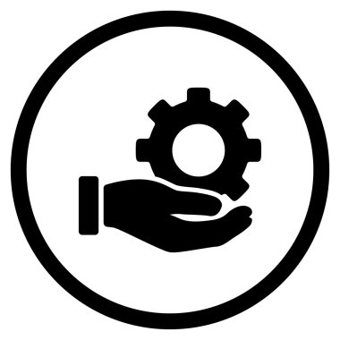 Mekanik Servisi simgesini yuvarlak