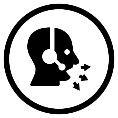 Operatör ileti yuvarlak simgesi