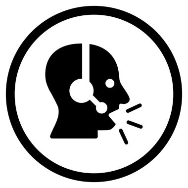 Operatör ileti yuvarlak simgesi