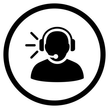 Operatör ileti yuvarlak simgesi