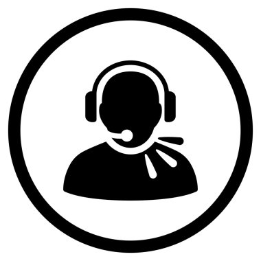 Operatör ileti yuvarlak simgesi